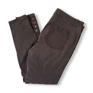 Loft Button Snap Hem Skinny Pants